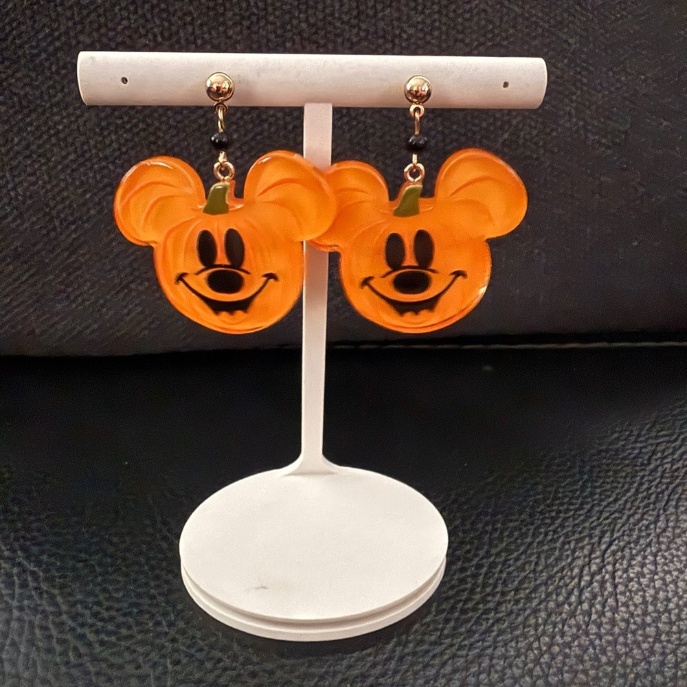 Disney Mickey Pumpkin Earrings WDW Halloween